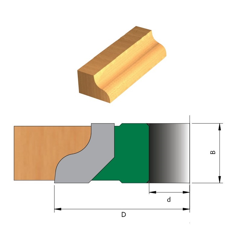 Fresa para Moldura Ø100 x 30 - 3 Dentes - Cód. 1405.02